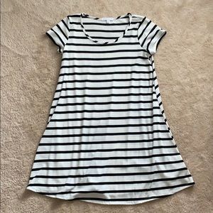 Socialite Black and White Dress